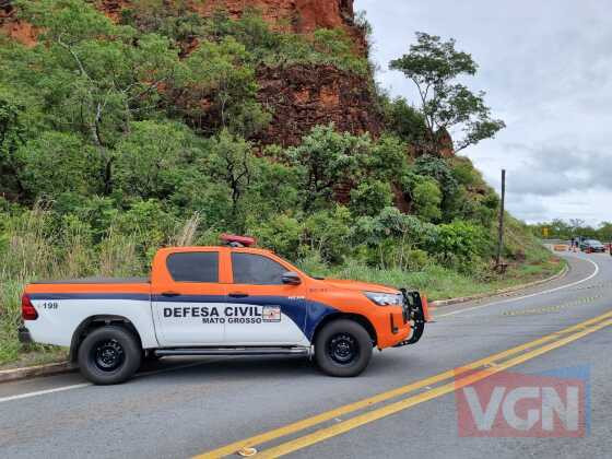Veículos pesados são proibidos de trafegar na MT-251 em Chapada dos Guimarães 