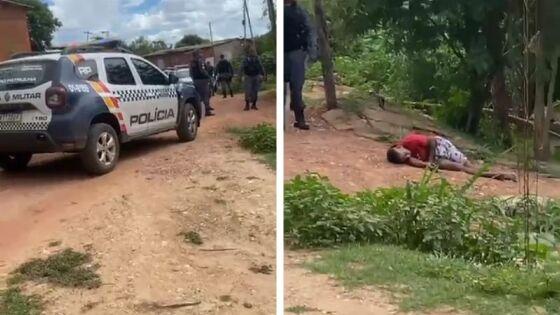 Acusado de abandono de incapaz, homem é baleado após atacar PM com enxada em Cuiabá 