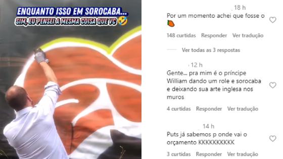 Semelhança entre prefeito de Sorocaba e pichador viraliza na web; internautas brincam com a situação.