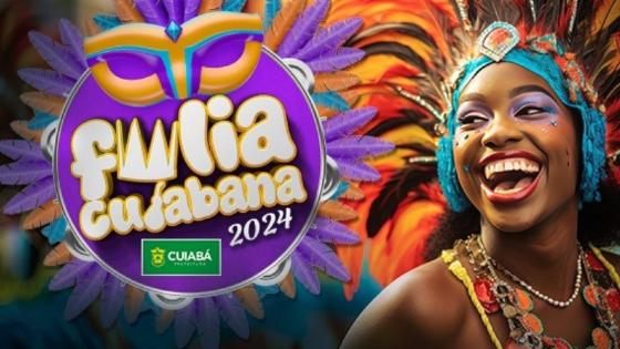 Carnaval em Cuiabá começa nesta sexta (9) com entrega da chave da cidade ao Rei Momo e à Rainha de 2024.