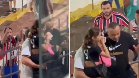 Torcida infantil do Corinthians é hostilizada pela torcida do Botafogo-SP.