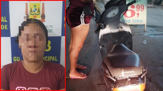 Mulher é presa pilotando moto roubada em VG.