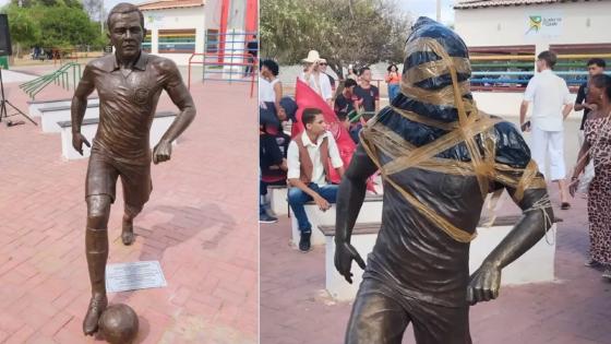 Moradores de Juazeiro pedem retirada da estátua de Daniel Alves