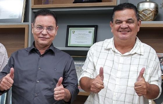 Presidente da AL/MT, Eduardo Botelho, pré-candidato a prefeito de Cuiabá e Júnior Paula, pré-candidato a prefeito de Jangada