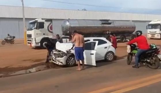 Colisão frontal mata motorista de automóvel na BR-070 em VG