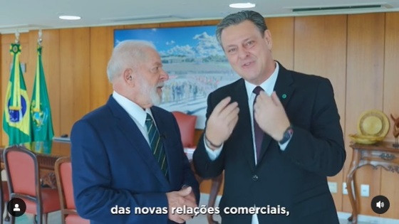 Lula reconhece dedicação de Fávaro na relação comercial Brasil e China