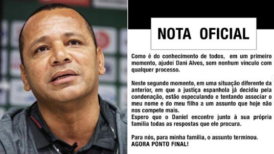 Pai de Neymar nega ajuda financeira para pagar fiança de Daniel Alves.