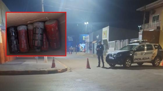 Dupla é presa com gasolina e explosivos que seriam usados para atentado em tabacaria