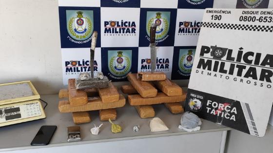 Traficante é preso em boca de fumo de Cuiabá; comparsa foge 