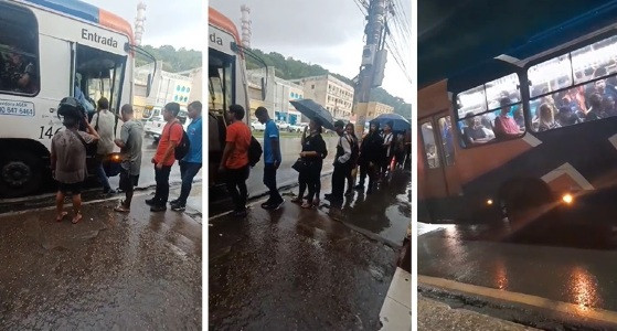 Moradores de VG reclamam de falta de ponto de ônibus com cobertura, em Cuiabá