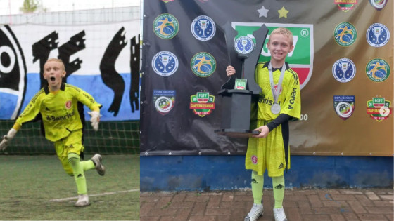 Goleiro sub-10 do Inter chama atenção de jogadores famosos