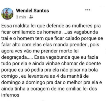 Publicação Wendel Santos;