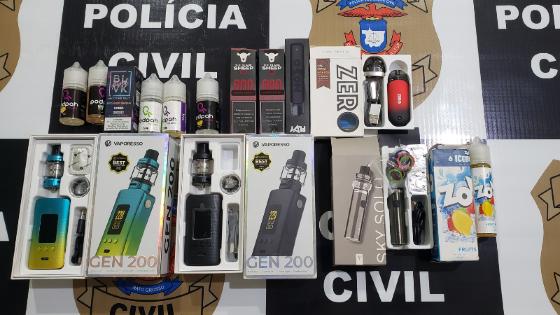 Proprietário de tabacaria é preso por vender cigarro eletrônico em Cuiabá.