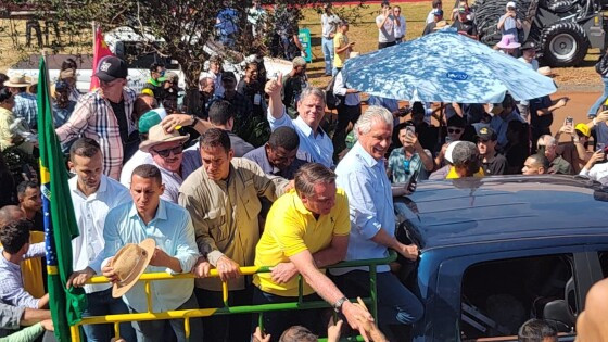 Na Agrishow Bolsonaro sugere possível apoio em 2026: "plantamos sementes"