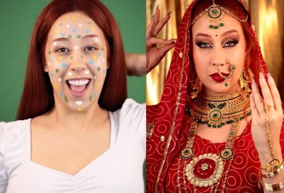 Influenciadora brasileira alcança primeiro lugar na trend mundial "Asoka Makeup" 