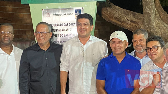 Prefeito de VG entrega obras de pavimentação asfáltica no bairro Mapim 