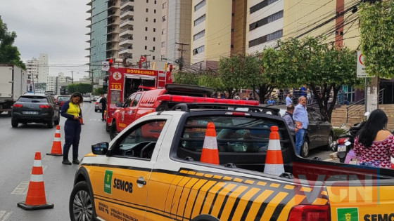 Prédio é evacuado após principio de incêndio em clínica odontológica na avenida do CPA.