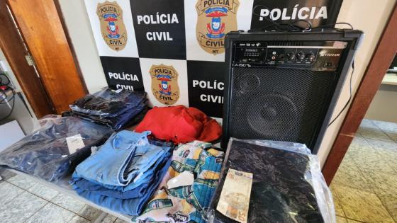 Homém é preso em flagrante por furto a loja de roupas em MT