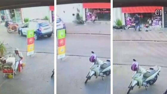Viatura da PM atropela traficante durante perseguição em ruas de VG; veja vídeo 
