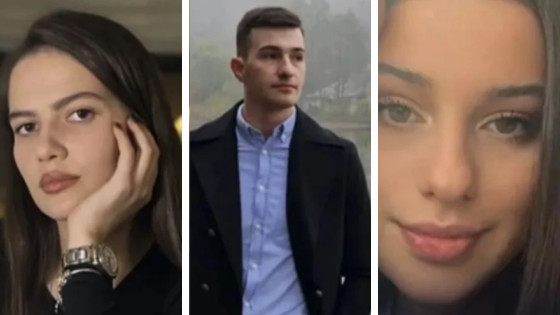 Três jovens se abraçam antes de serem arrastados por correnteza 
