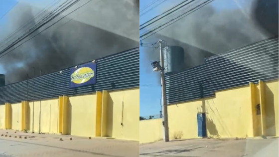 Incêndio é registrado na Só Salvados em Cuiabá