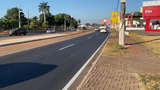 Sinalização em avenida de VG é “emperrada” por falta de conclusão das obras do BRT