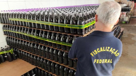 Mapa apreende 32 mil litros de vinho falsificado e interdita fábrica clandestina