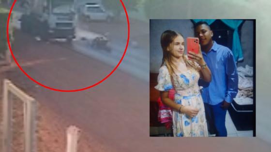 Vídeo mostra momento que casal sofre acidente em Cuiabá.