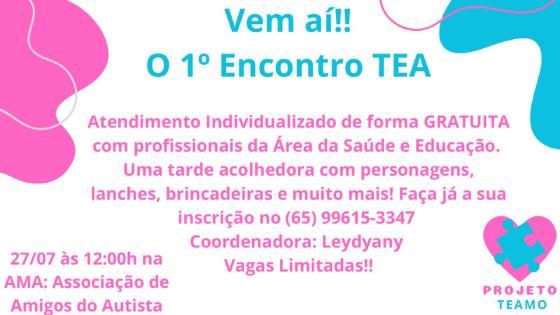 Primeiro Encontro TEA promove inclusão para crianças autistas em Cuiabá.
