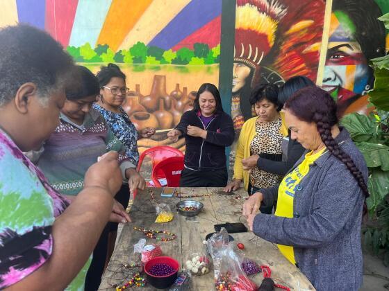 Oficina de artesanato em São Gonçalo Beira Rio integra programa com apoio do Ministério da Cultura