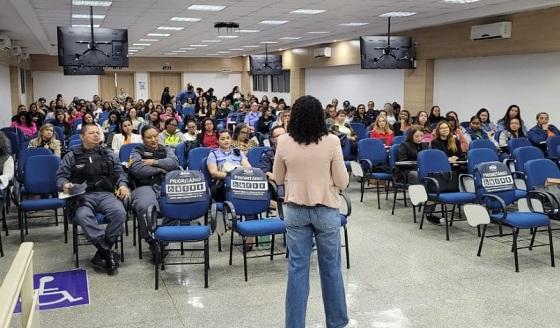 Patrulha Maria da Penha da GM/VG promove curso sobre Violência Contra Mulheres