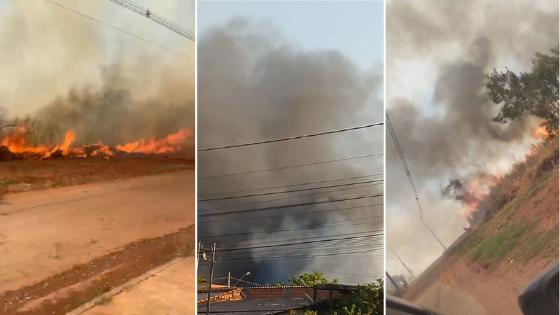 Marcando quase 40°C, incêndios são registrados em diferentes bairros de VG.