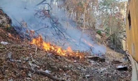 Incêndio é registrado dois dias seguidos no Morro da Luz em Cuiabá 