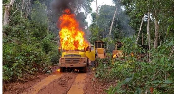 Lei regulamentou destruição de maquinários flagrados em infrações ambientais em MT