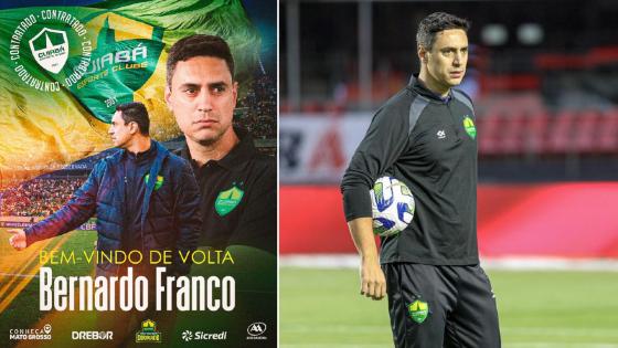 Cuiabá anuncia contratação de Bernardo Franco como novo técnico.