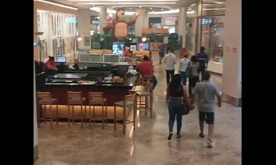 Princípio de incêndio no Shopping Pantanal em Cuiabá assusta clientes