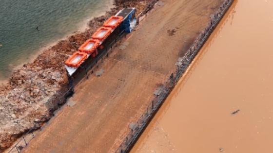 Balsa do João Carro está pronta e aguardando vistoria da Marinha do Brasil.