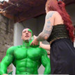 Mulher transforma namorado em Hulk 