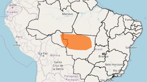 Inmet emite alerta laranja para tempestades em MT.