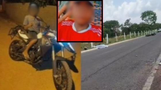 Adolescente empinando moto morre ao bater cabeça em poste de madeira 