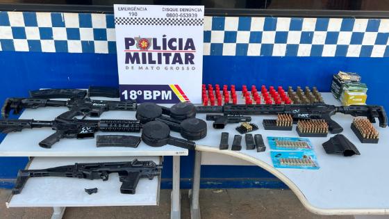 Polícia Militar; VGN; Armas de fogo; Facção criminosa; Pontes e Lacerda;