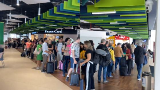 Cancelamento de voos pela LATAM gera fila quilométrica no aeroporto de VG.