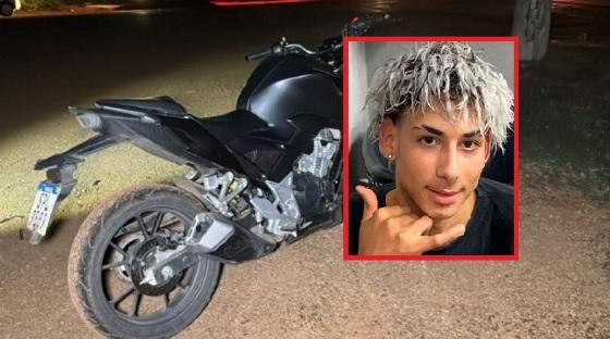 Jovem morre ao perder controle direção e colidir moto em canteiro 