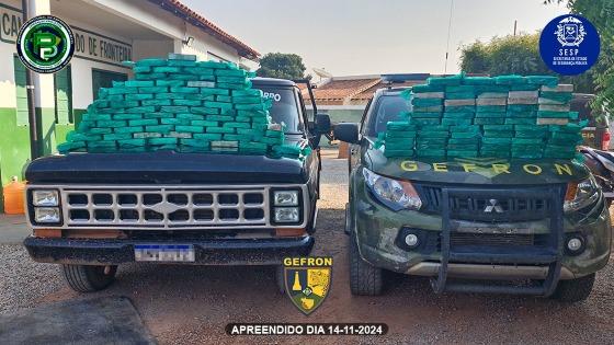 Gefron apreende 140 kg de cocaína avaliados em mais de R$ 2 milhões 