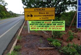 Moradores protestam contra indefinição no Portão do Inferno