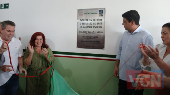 Prefeito de VG entrega escola reformada na Passagem da Conceição e anuncia novas inaugurações até o fim do ano