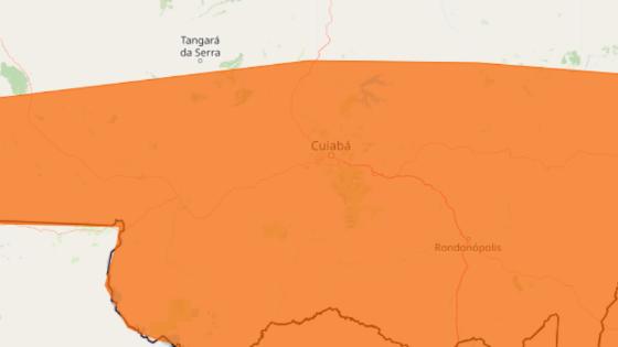 Várzea Grande e Cuiabá terão temperatura amena e chances de temporais nesta semana.