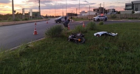 Motociclista morre em acidente na Helder Cândia em Cuiabá 