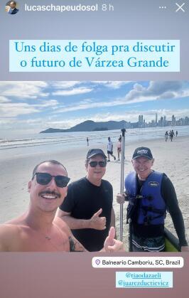 Lucas, Tião da Zaeli (meio) e Juarez (direita)