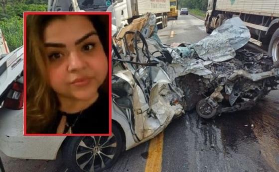 Médica morre após colidir carro contra carreta na BR-070